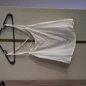 WHITE CRISS-CROSS STRAPS SIZE LG